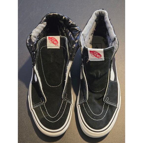 Vans Sk8-Hi Shoes Unisex different Sizes 8 & 9 Black White High Top no laces - Picture 1 of 5